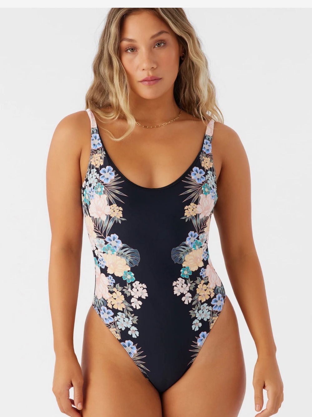 O'Neill Black Floral One-Piece Swimsuit